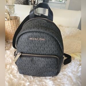 Used Michael Kors Charcoal Mini Backpack